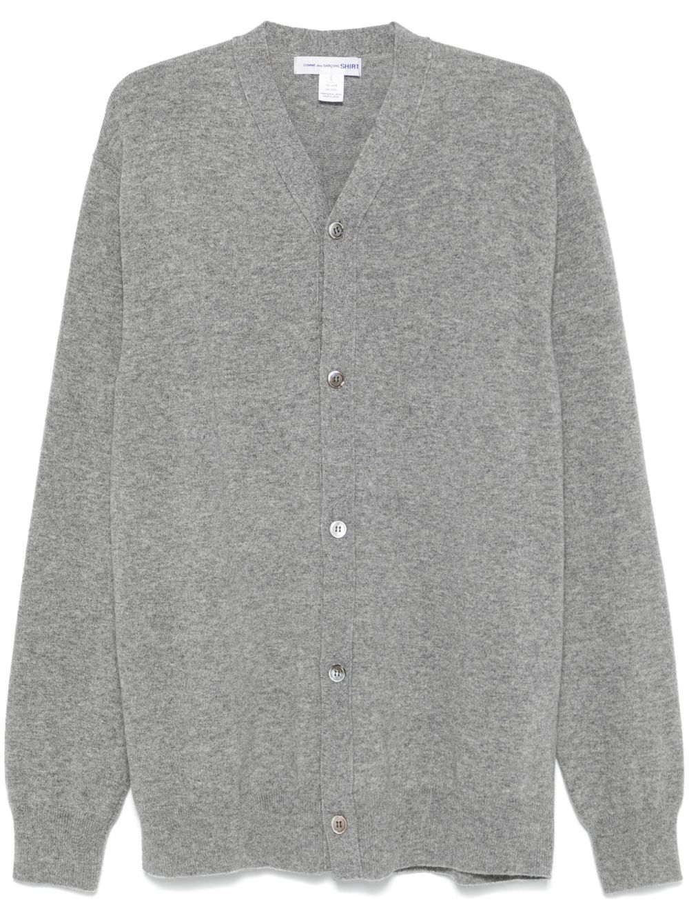 Comme Des Garçons Shirt 羊毛开衫 - 灰色