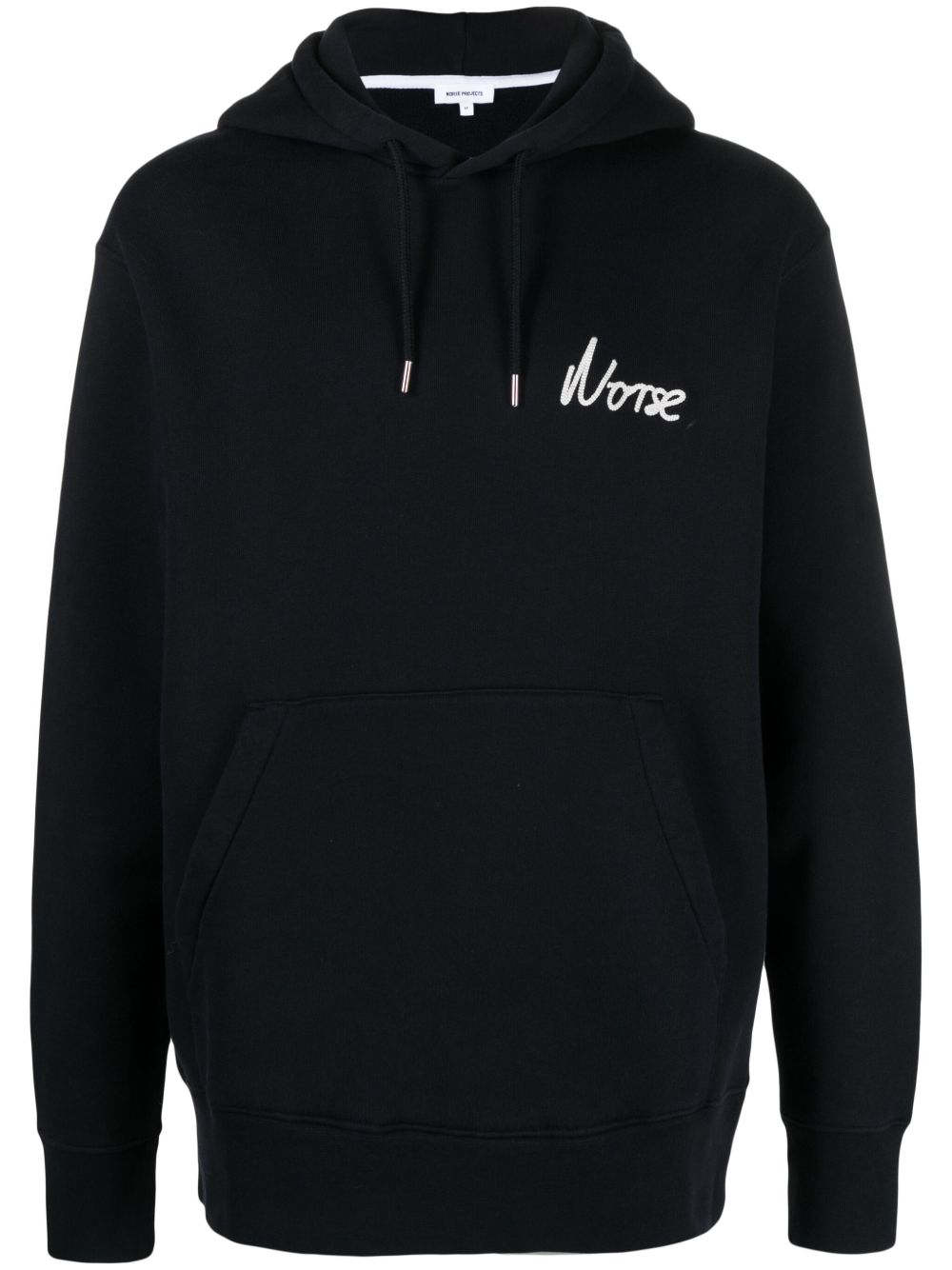 Norse Projects Arne logo刺绣连帽衫 - 蓝色