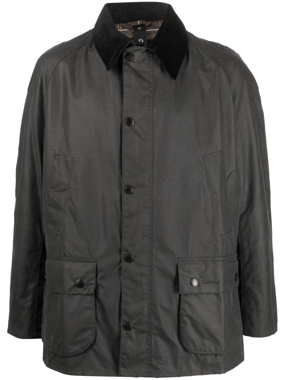 Barbour Ashby 涂蜡效果衬衫式夹克 - 灰色