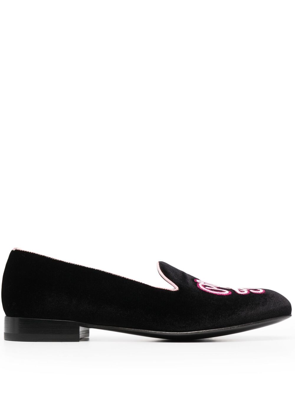 Scarosso Brian Atwood Nolita 乐福鞋 - 黑色