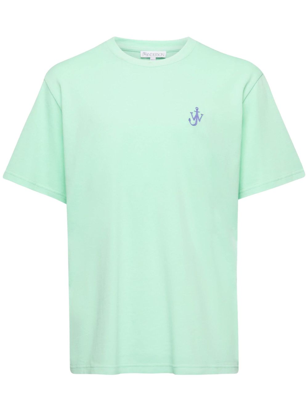 JW Anderson logo刺绣T恤 - 绿色