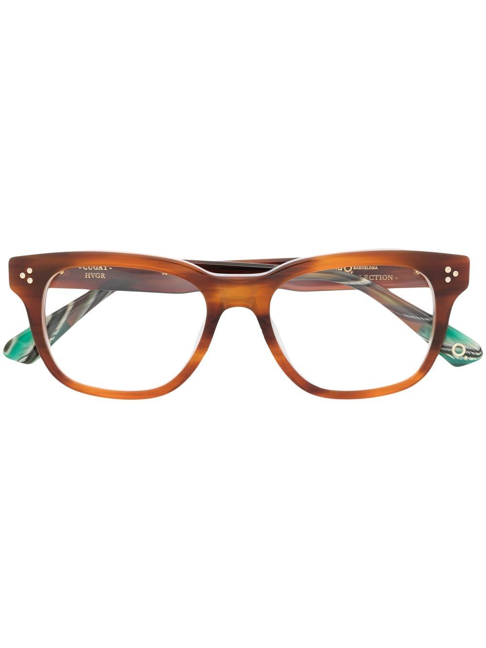 Etnia Barcelona Cugat 方形镜框眼镜 - 褐色