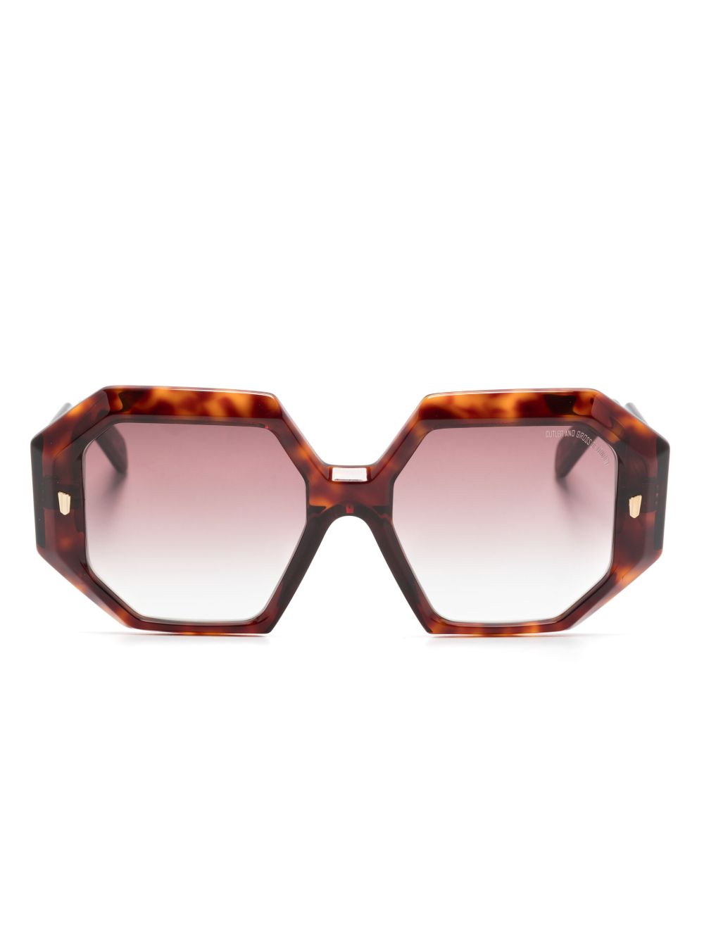 Cutler & Gross 9324 超大镜框太阳眼镜 - 褐色