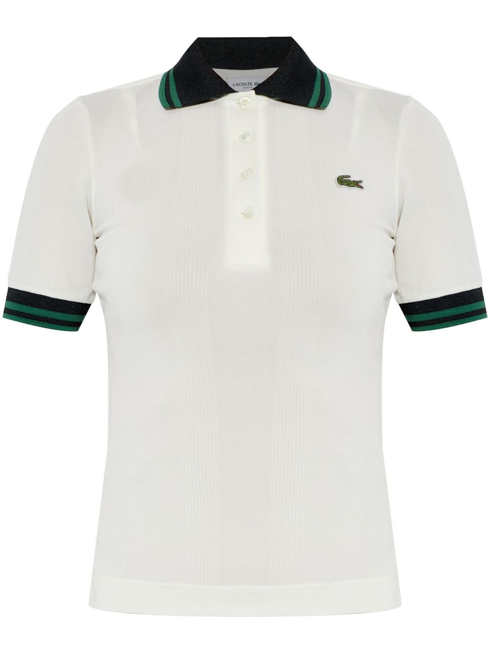 Lacoste logo polo衫 - 白色