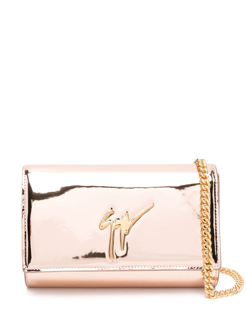 Giuseppe Zanotti Cleopatra 漆皮手拿包 - 粉色