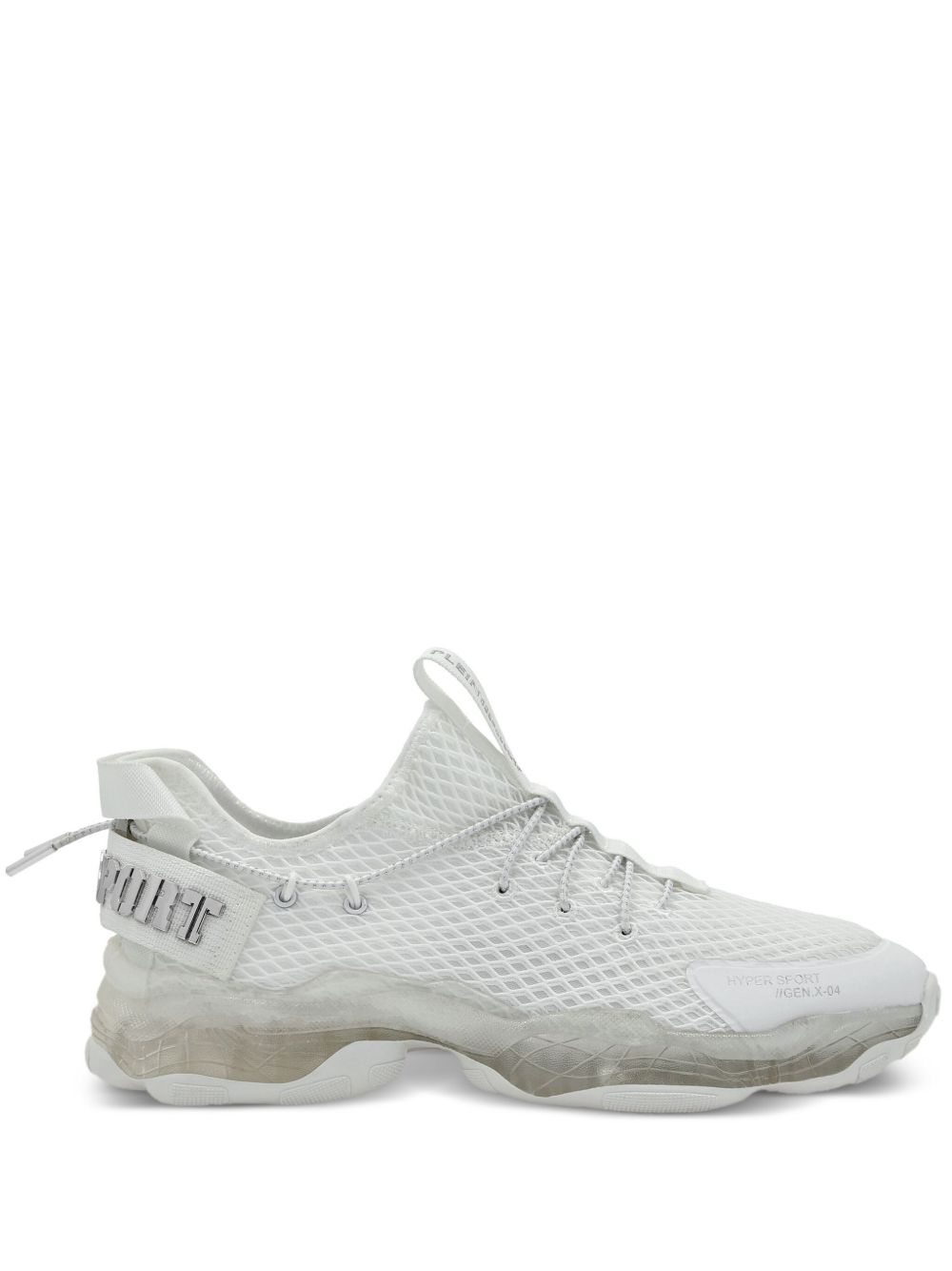 Plein Sport Hyper Sport 网纱运动鞋 - 白色