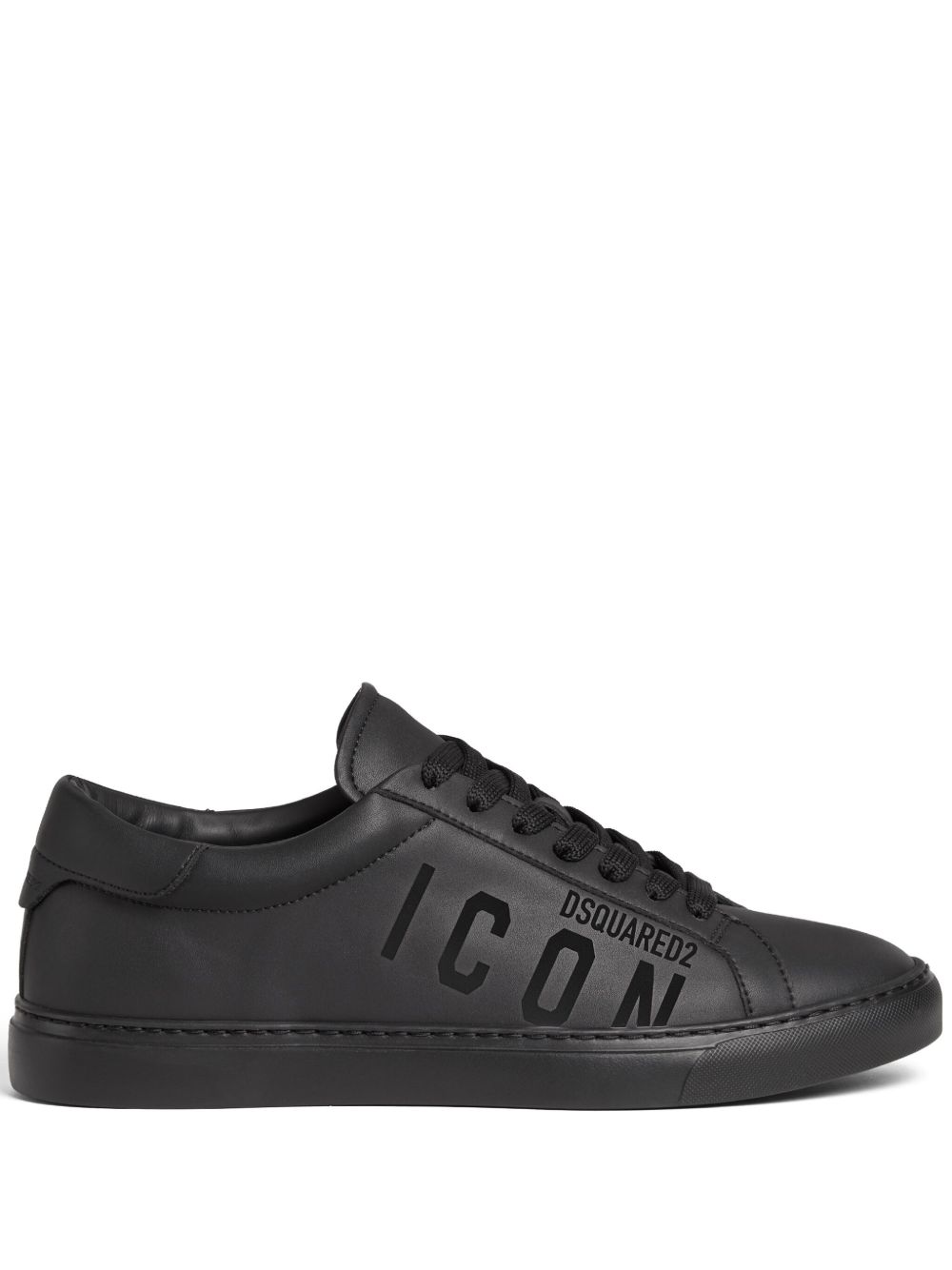 DSQUARED2 Icon logo印花低帮运动鞋 - 黑色