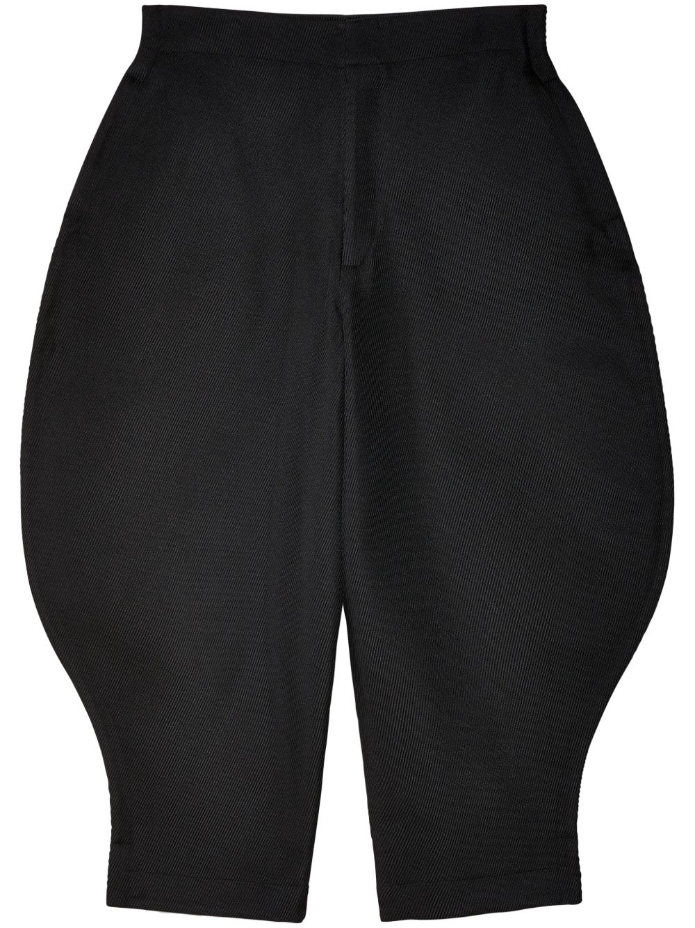 Comme Des Garçons 锥形精裁短裤 - 黑色