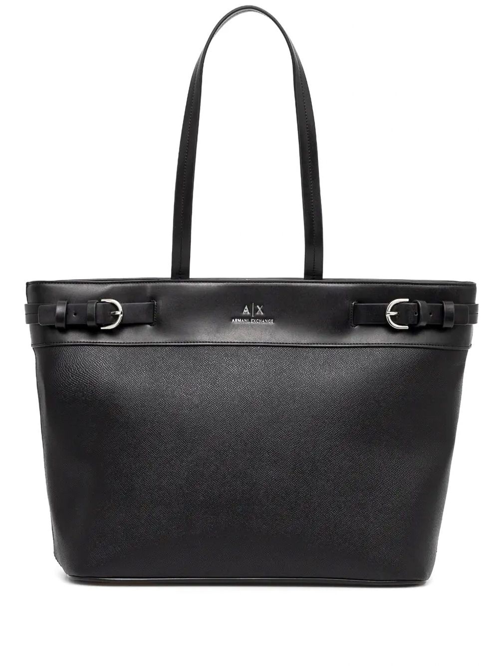 Armani Exchange 扣环手提包 - 黑色
