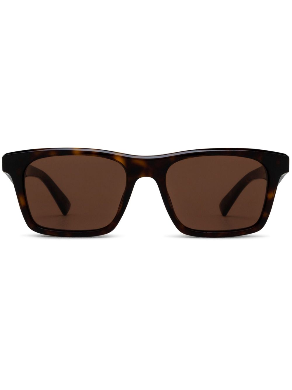 Alexander McQueen Eyewear 方框太阳眼镜 - 褐色