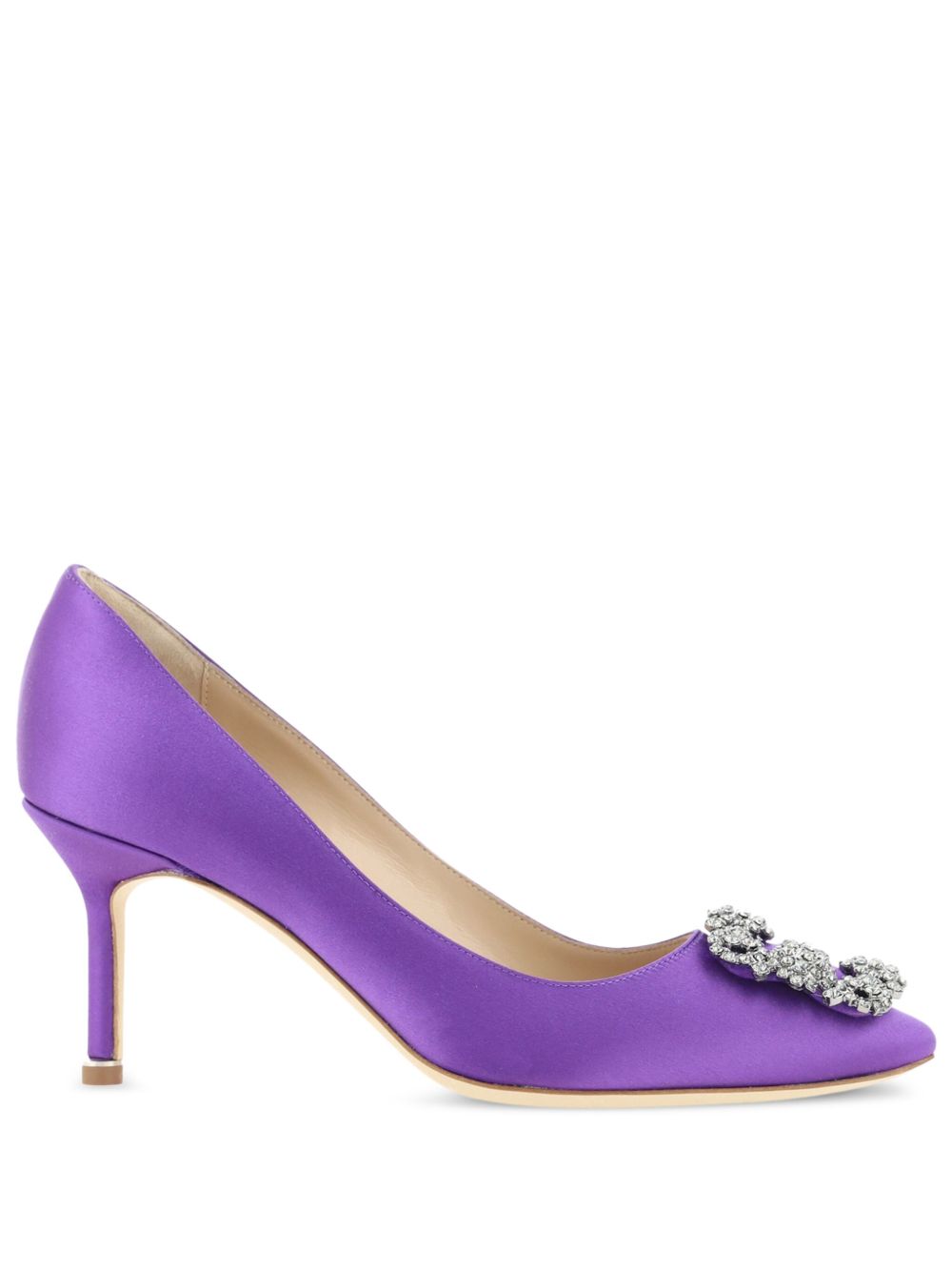 Manolo Blahnik Hangisi 中跟鞋（7厘米） - 紫色