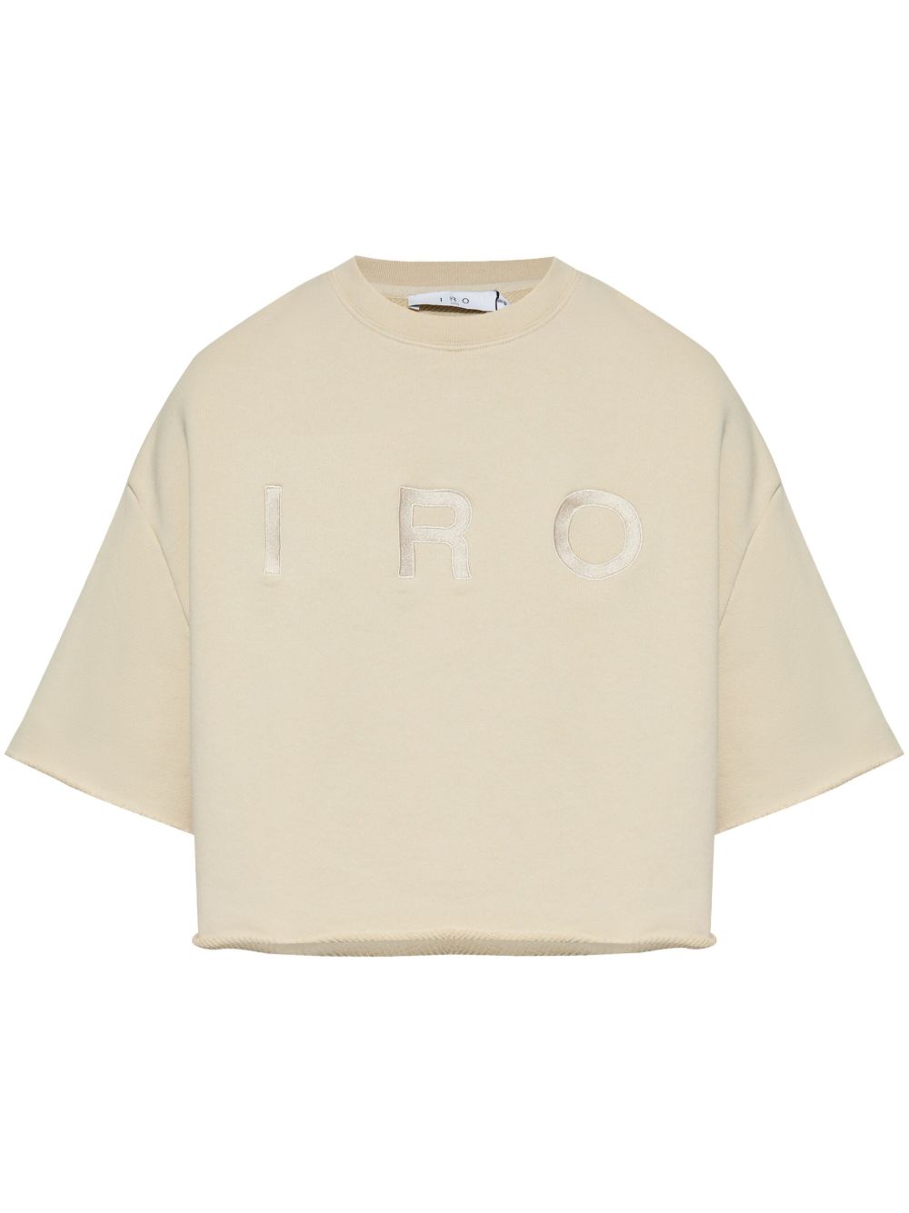 IRO Linda logo印花棉T恤 - 中性色