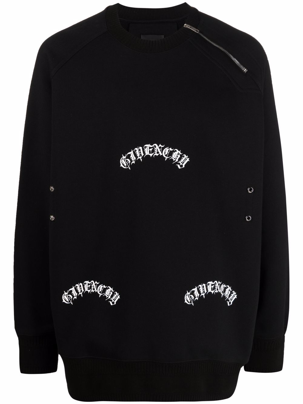 Givenchy logo印花卫衣 - 黑色