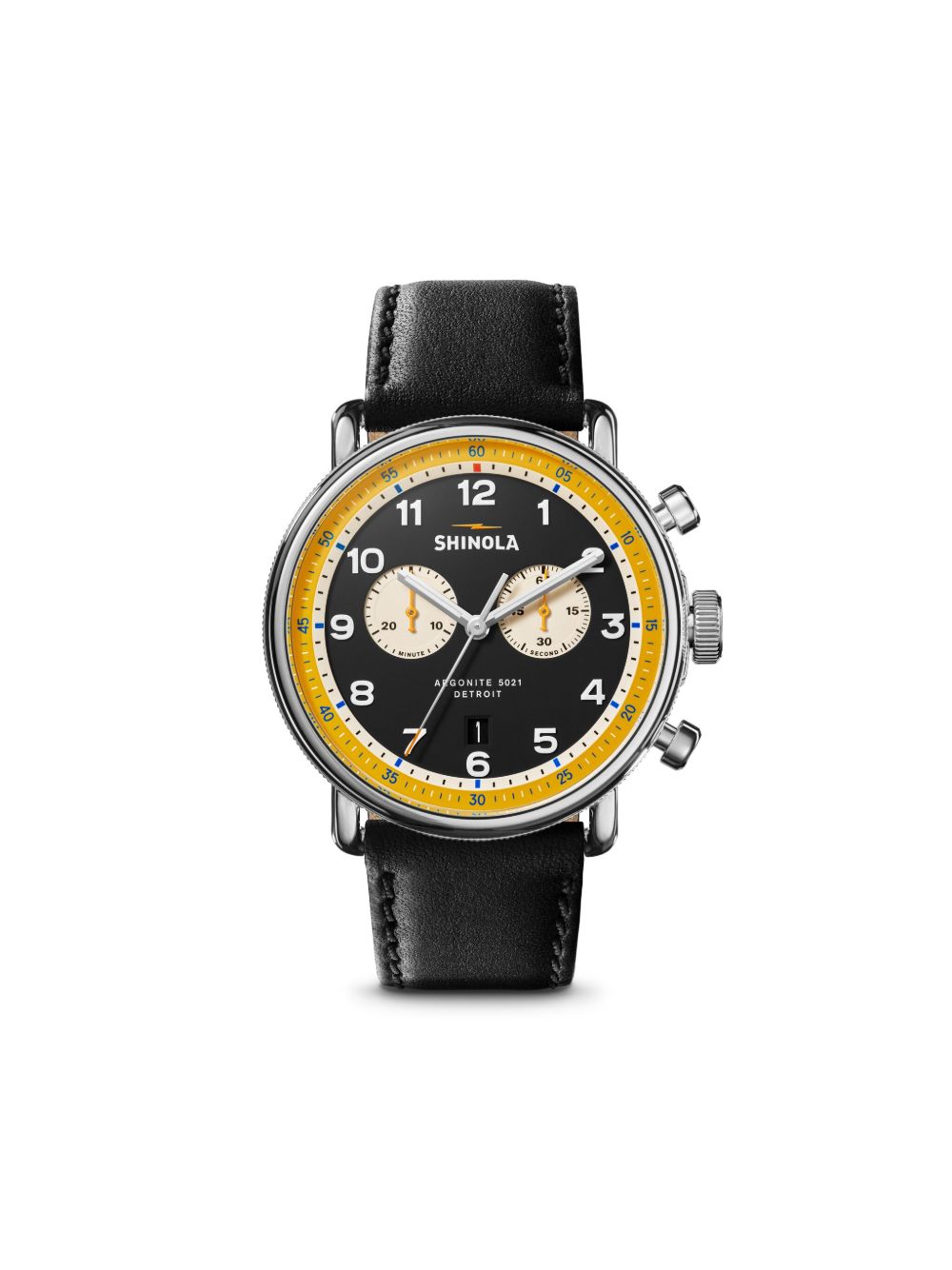 Shinola Canfield Model C56 2 Eye Chrono 43毫米腕表 - 黑色