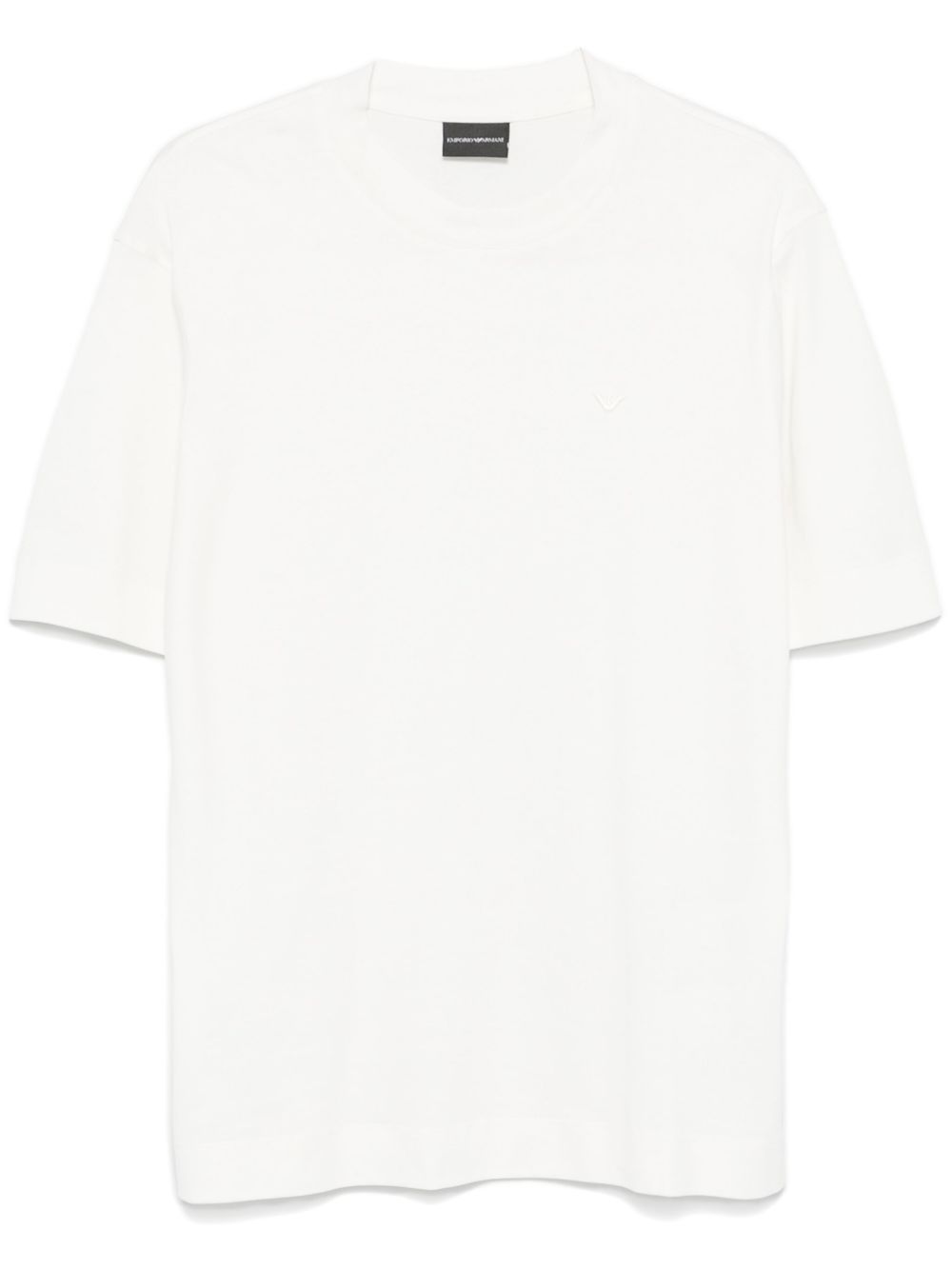 Emporio Armani logo刺绣T恤 - 中性色
