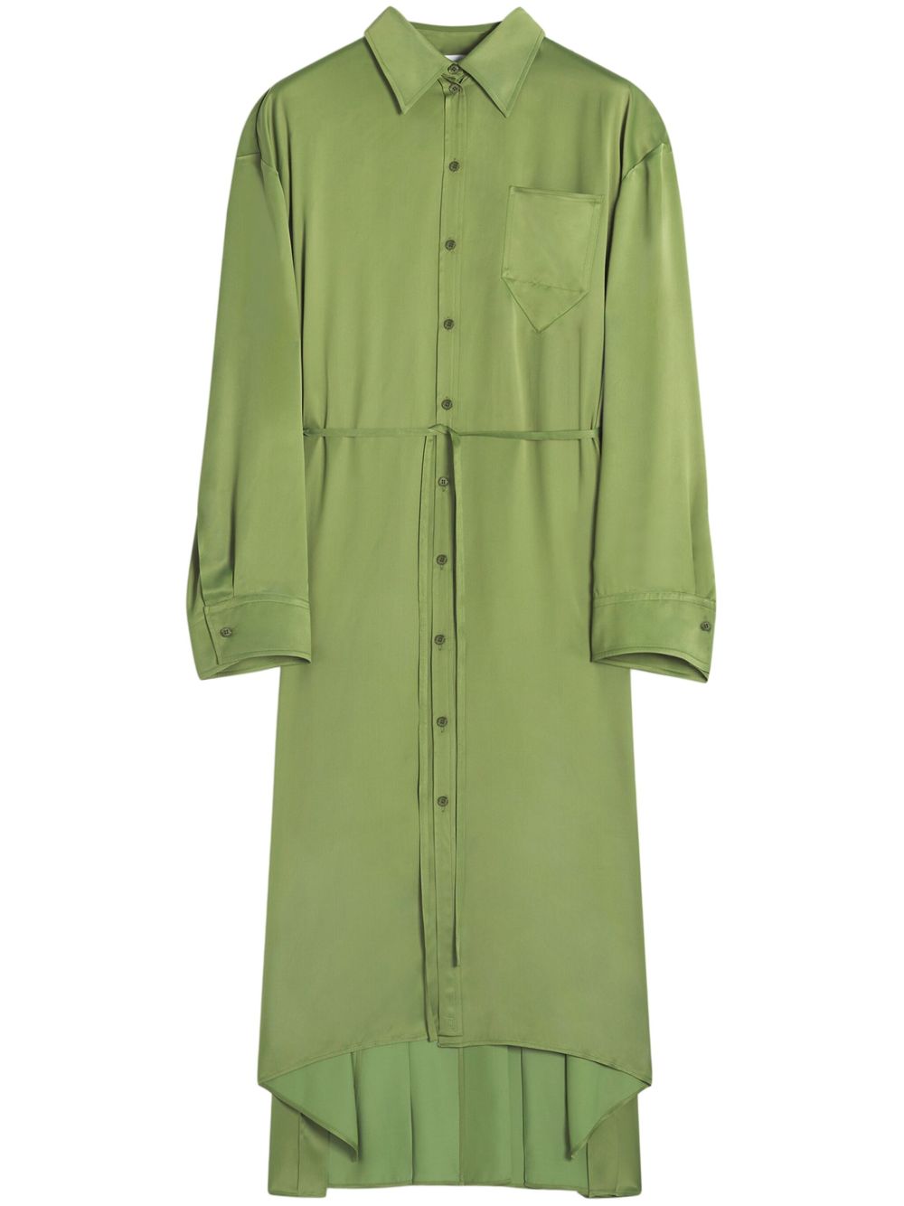 Lanvin 褶饰衬衫裙 - 绿色