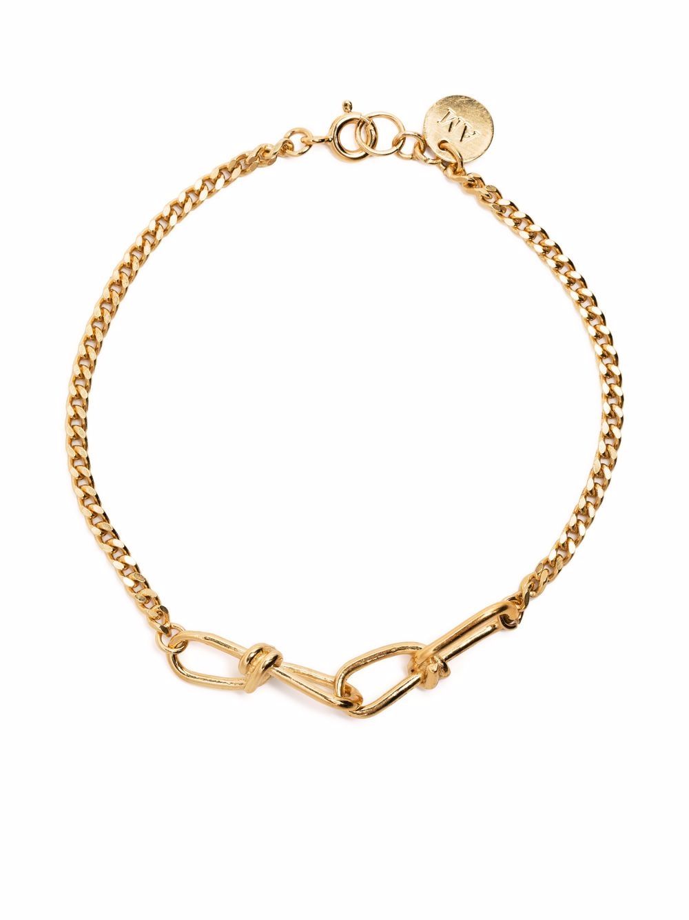 Annelise Michelson Gourmette Double Wire 手链 - 金色