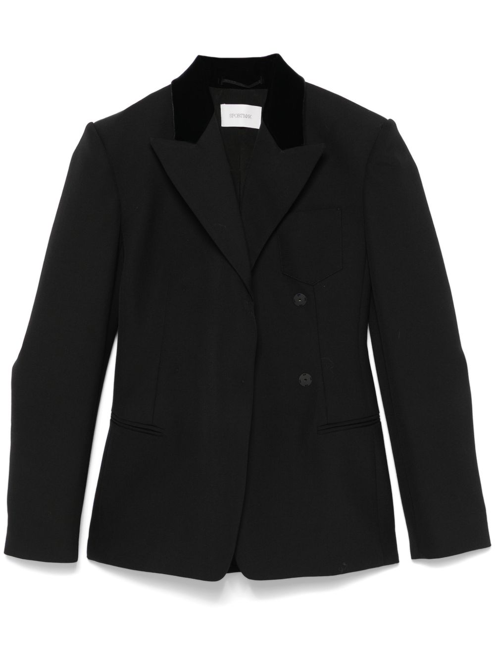 Sportmax 双排扣西装夹克 - 蓝色