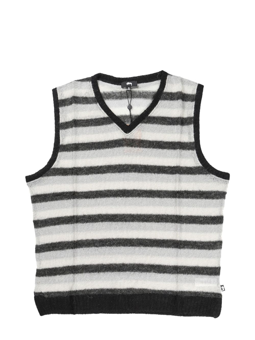 Stüssy striped vest - 灰色