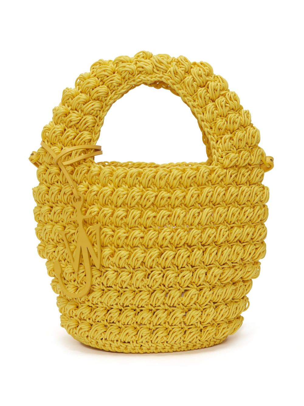 JW Anderson Popcorn 针织手提包 - 黄色