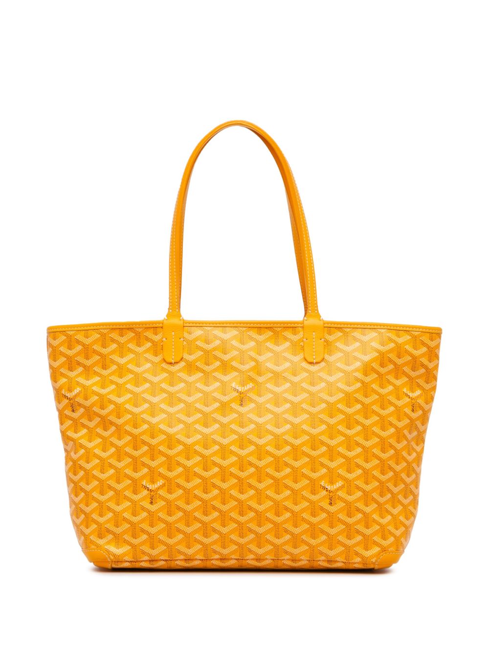 Goyard Pre-Owned Goyardine Artois PM 手提包（2019年典藏款） - 黄色