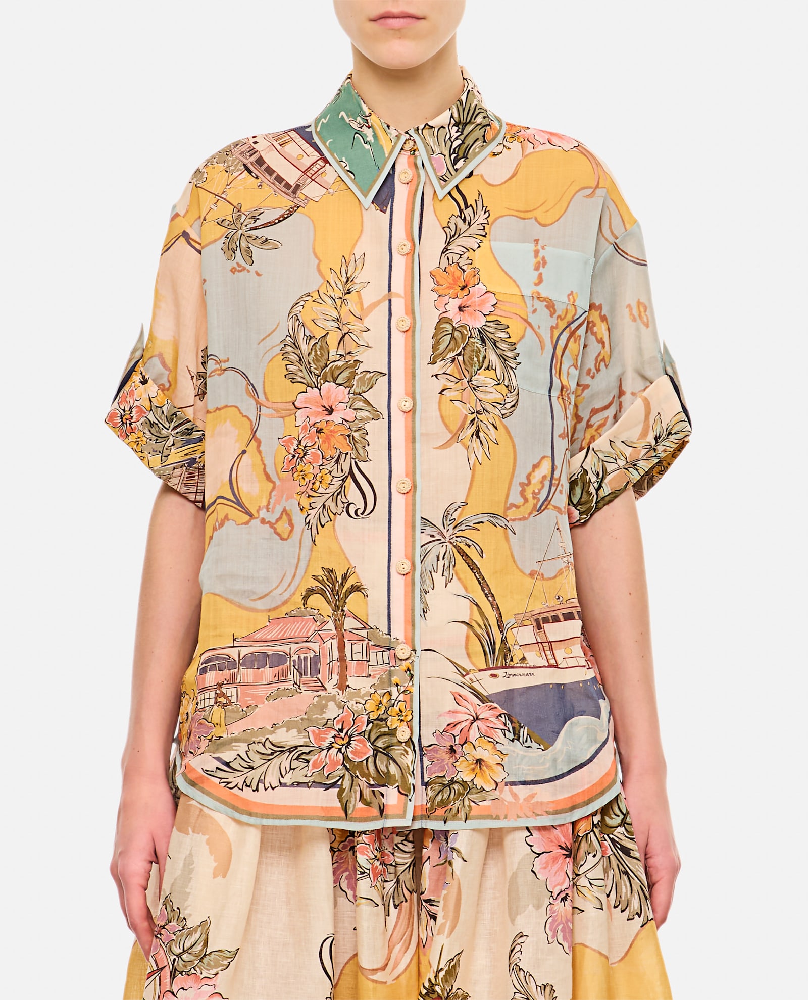 Zimmermann Tallow Relaxed Shirt