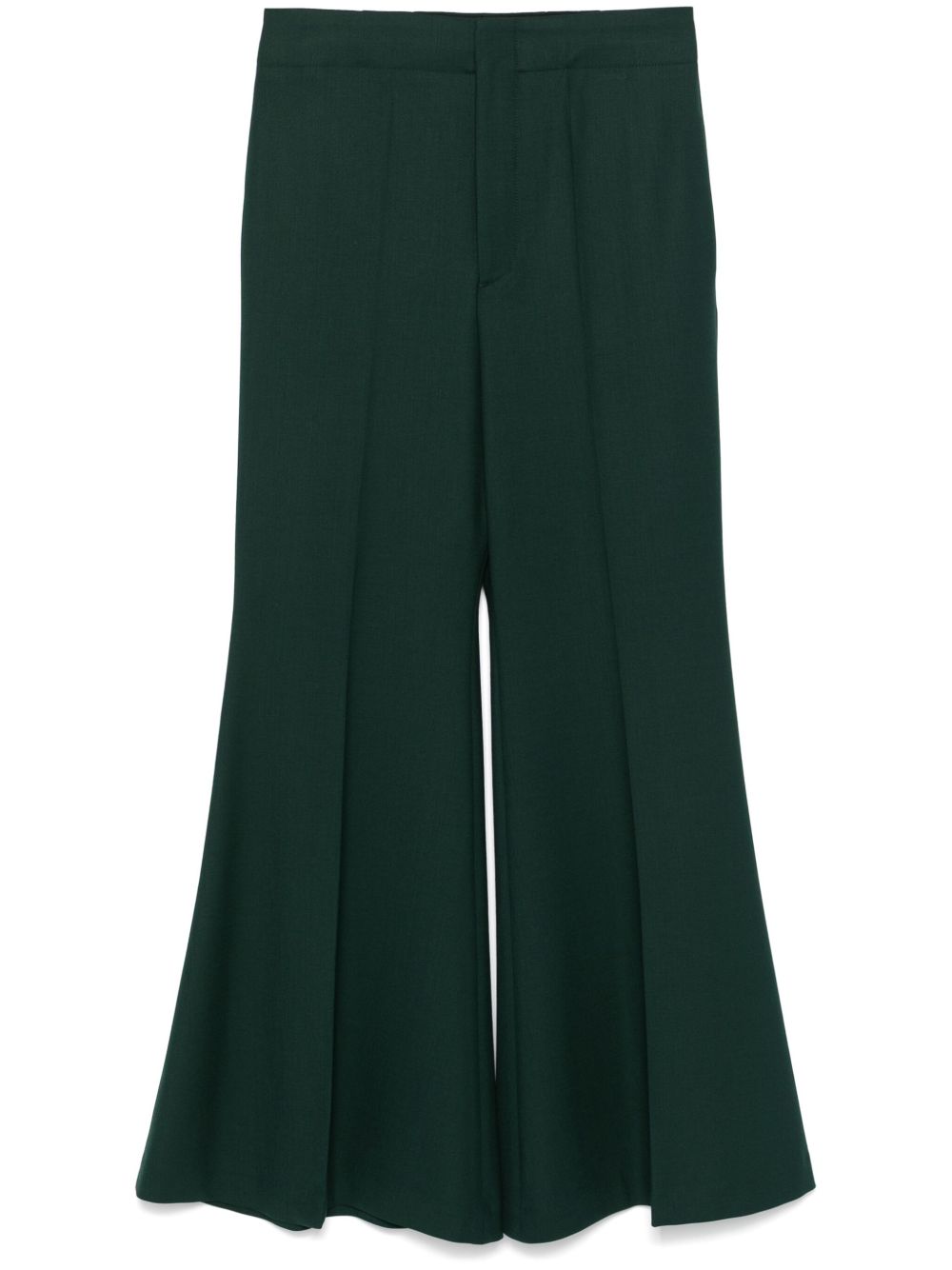 Victoria Beckham 经典阔腿裤 - 绿色