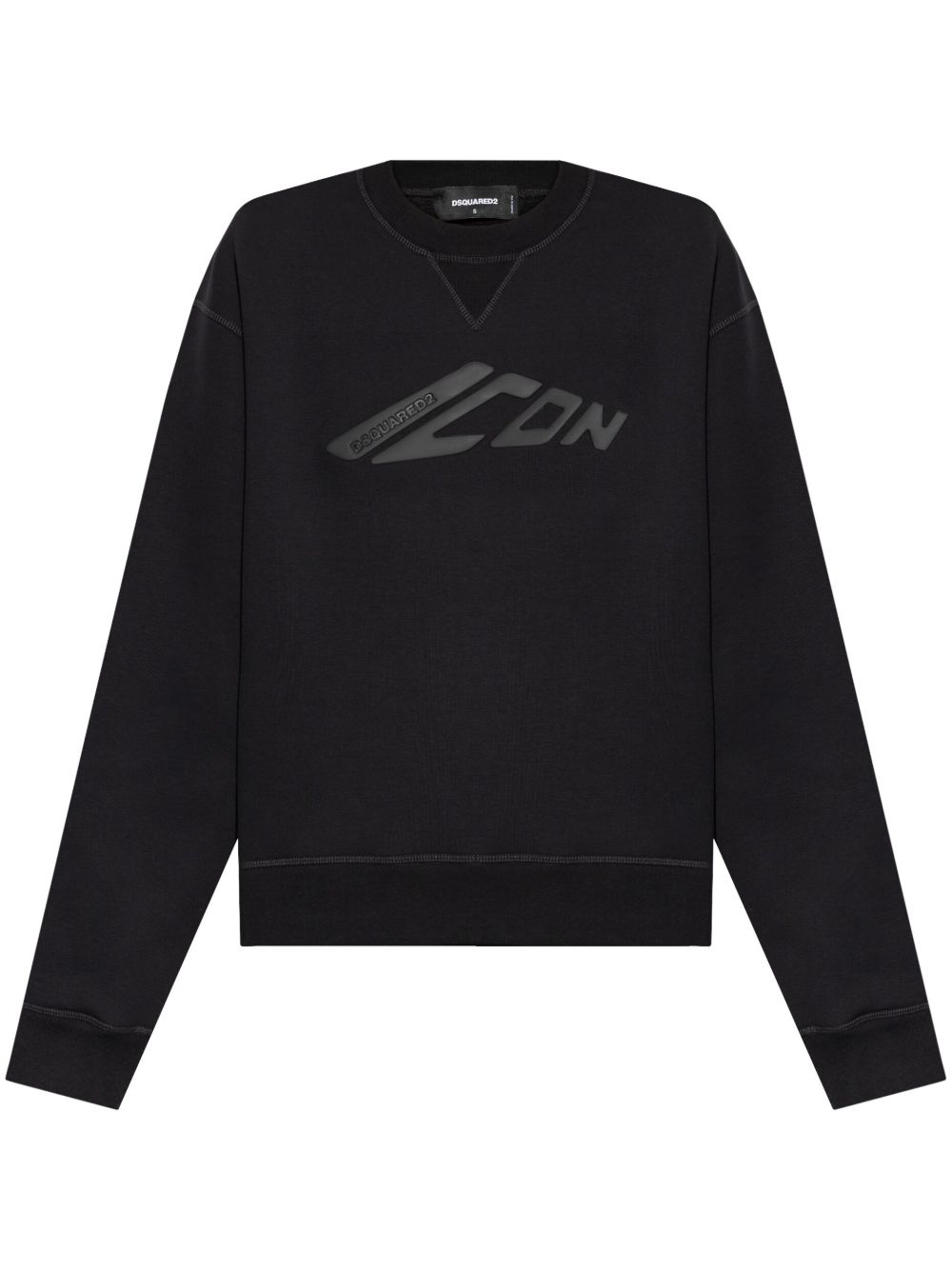 DSQUARED2 Icon logo印花卫衣 - 黑色