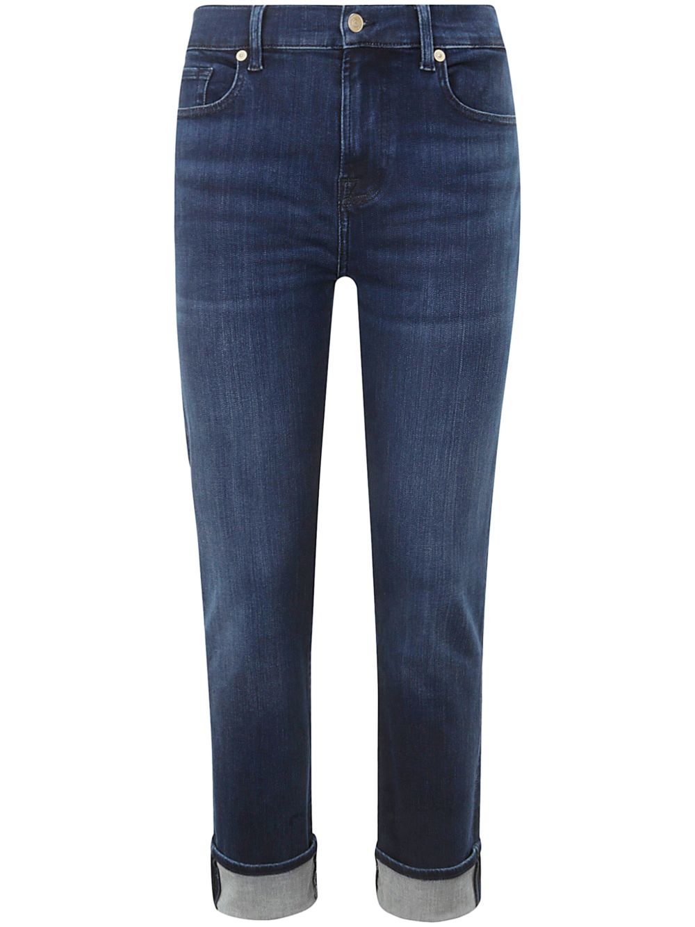 7 For All Mankind 露踝牛仔裤 - 蓝色