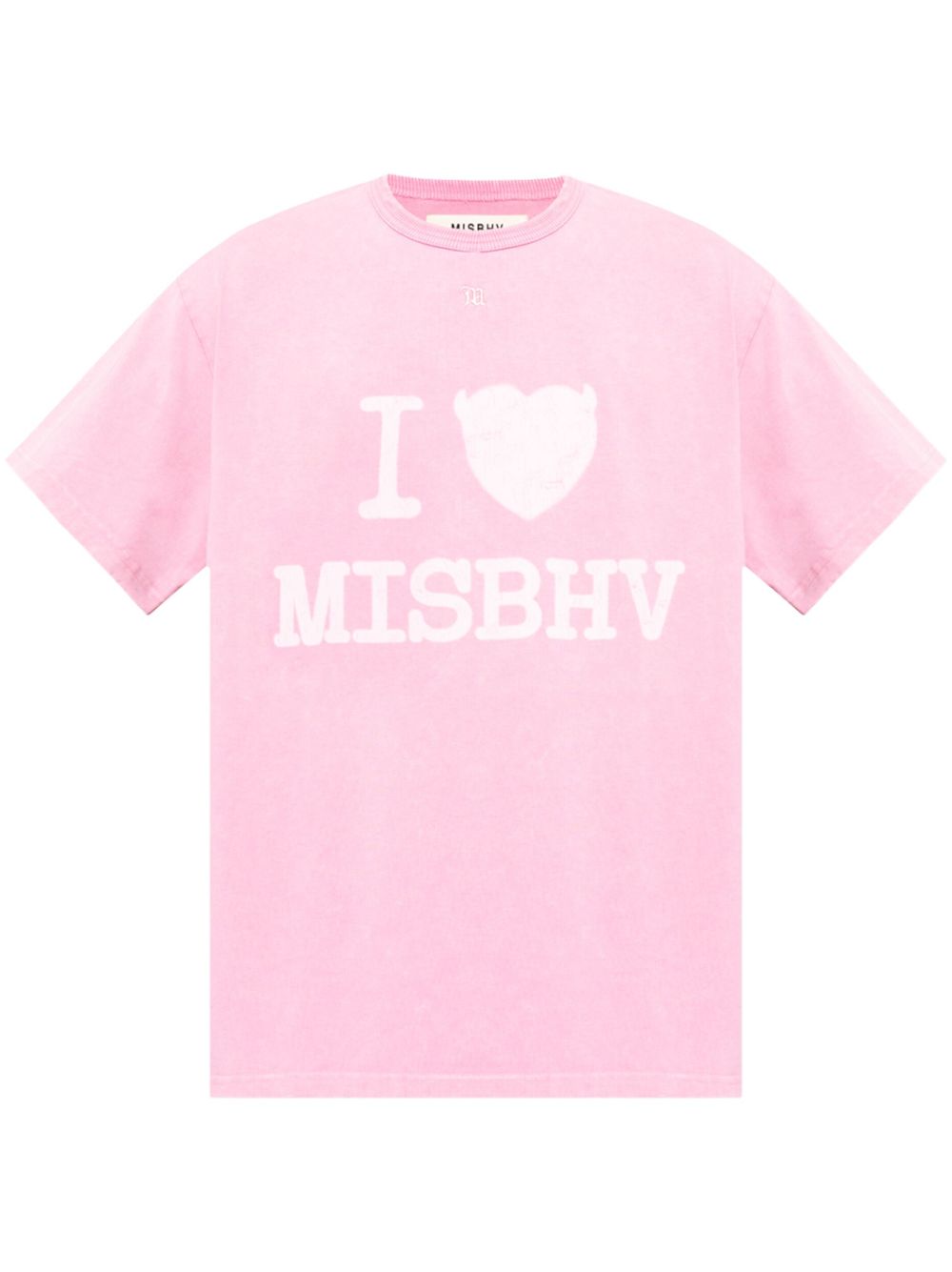 MISBHV logo印花棉T恤 - 粉色