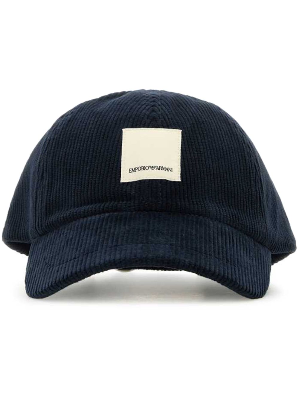 Emporio Armani 灯芯绒棒球帽 - 蓝色
