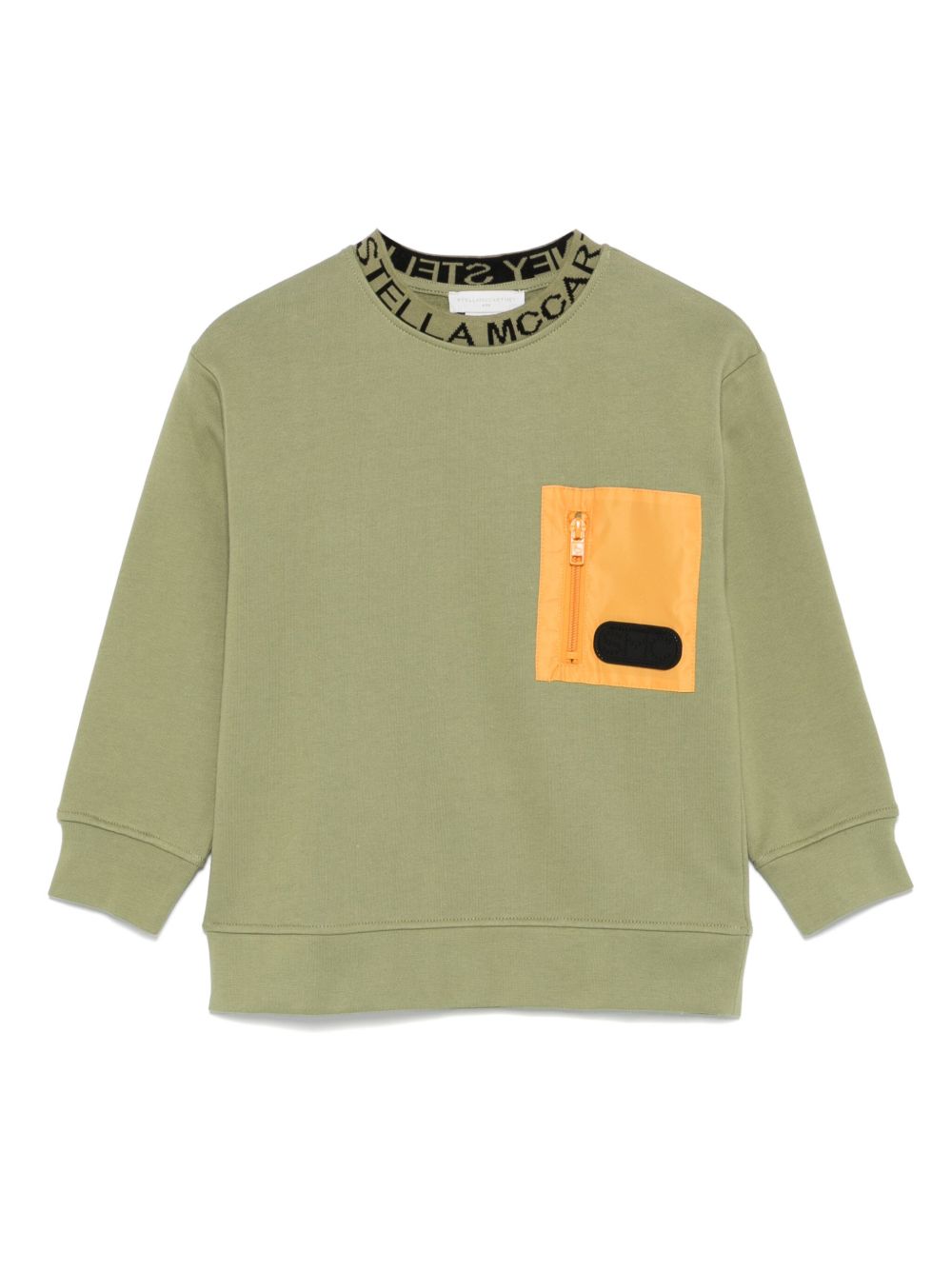 Stella McCartney Kids logo提花卫衣 - 绿色
