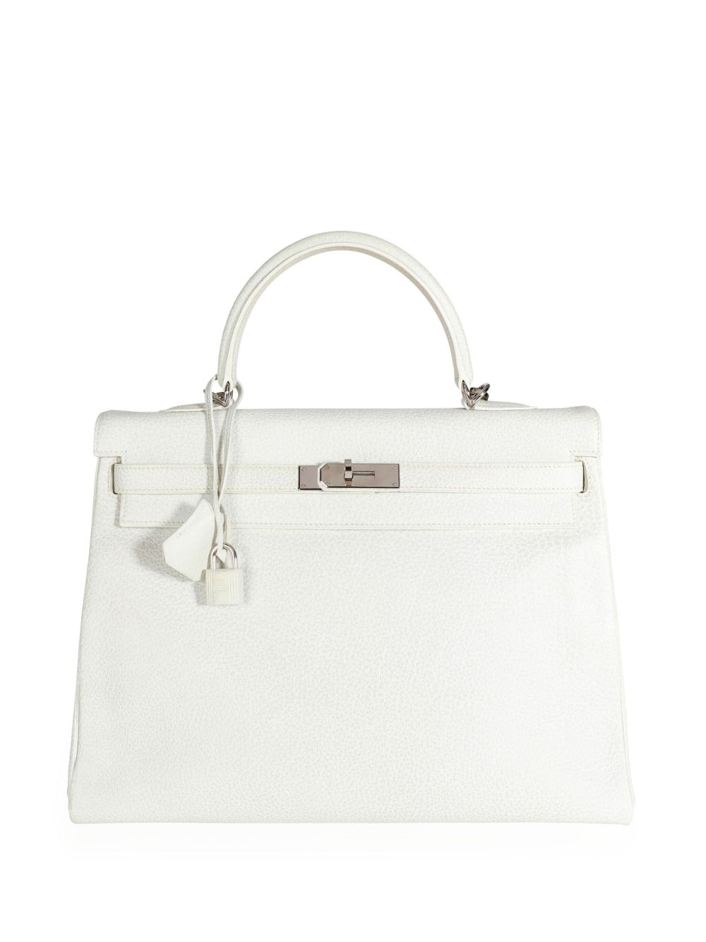 Hermès Pre-Owned Retourné Kelly 35 手提包（典藏款） - 白色