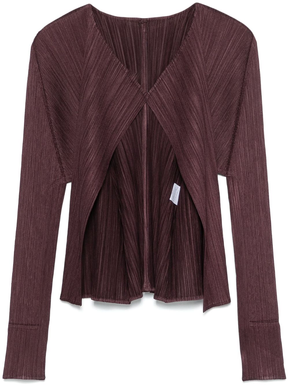 Pleats Please Issey Miyake September 开衫 - 褐色