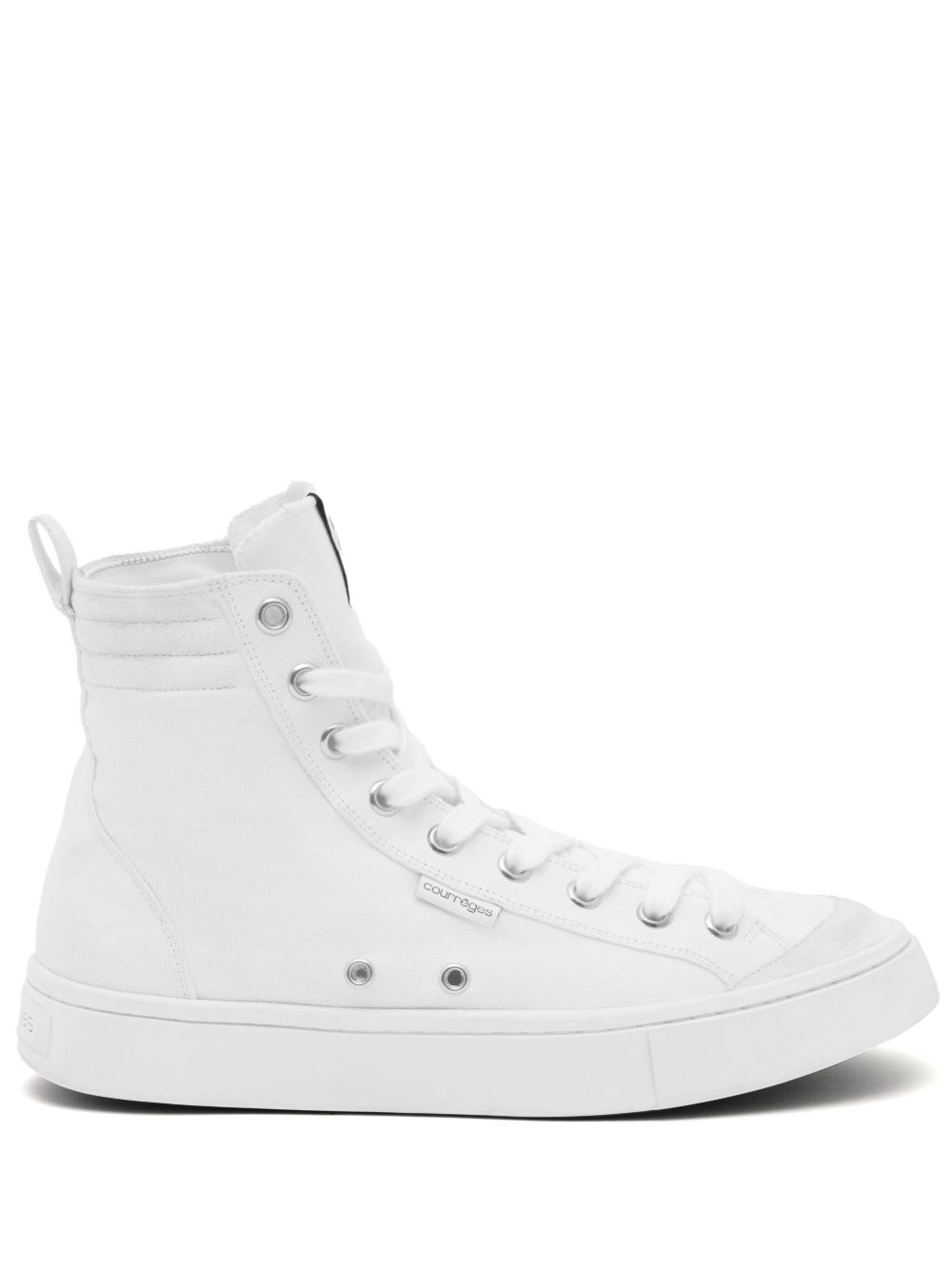 Courrèges Canvas 01高帮运动鞋 - 白色