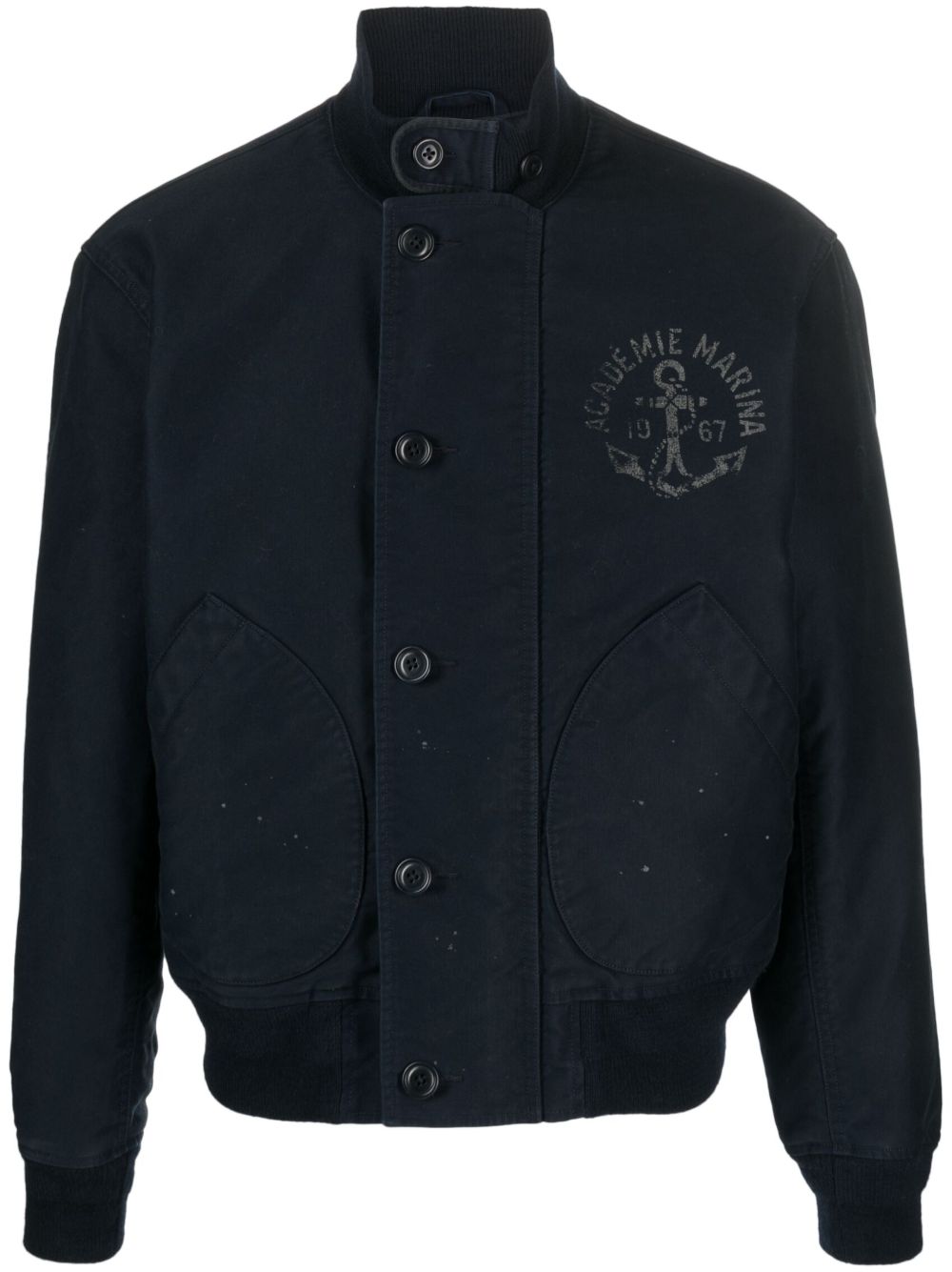 Polo Ralph Lauren 高领飞行员夹克 - 蓝色