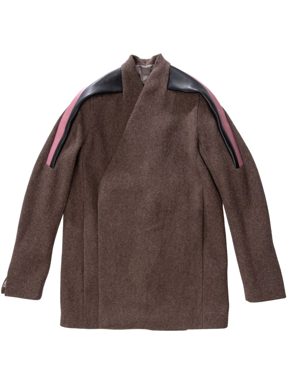 Rick Owens Officer 夹克 - 褐色