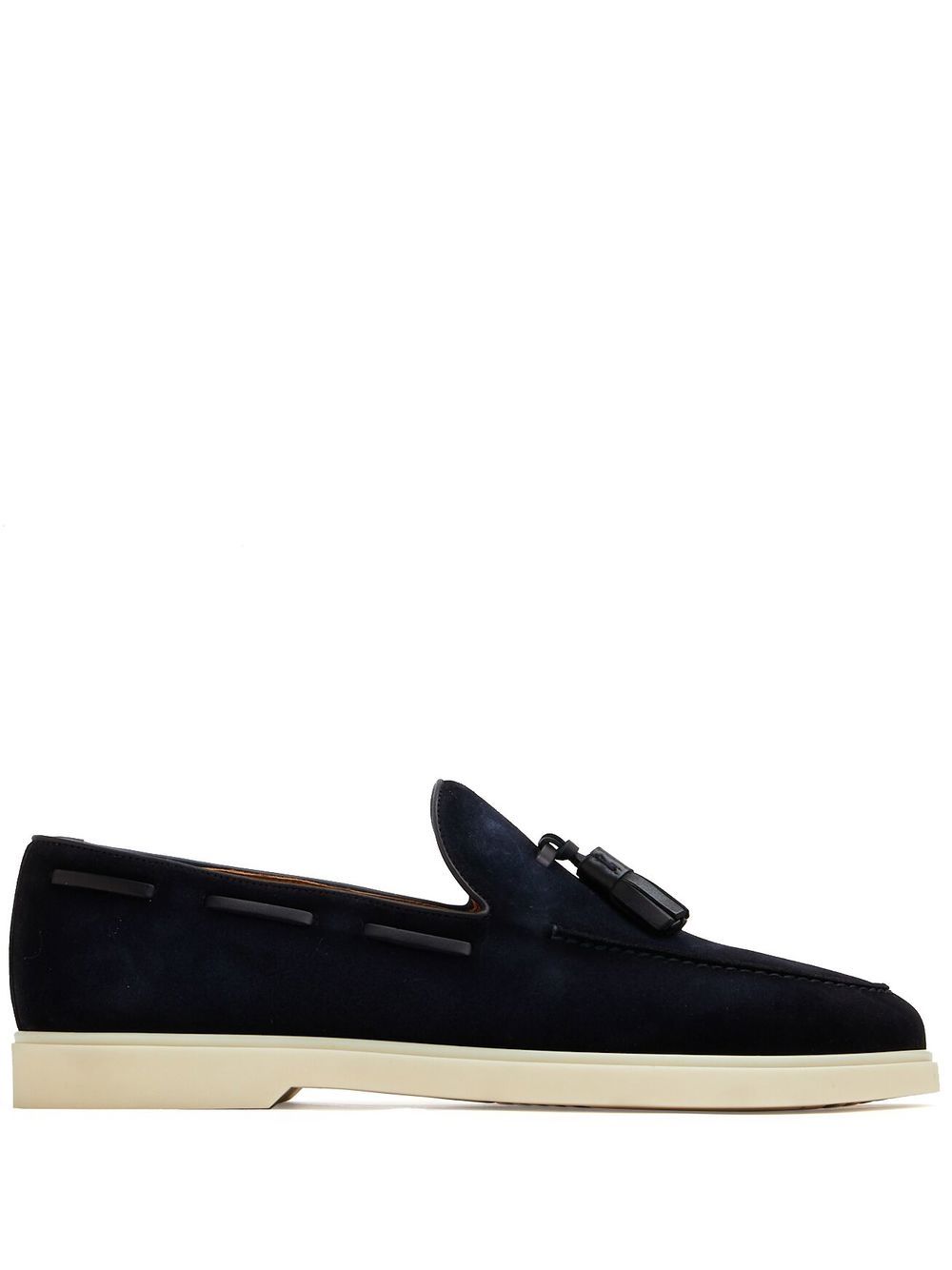 Magnanni 流苏细节绒面皮乐福鞋 - 蓝色