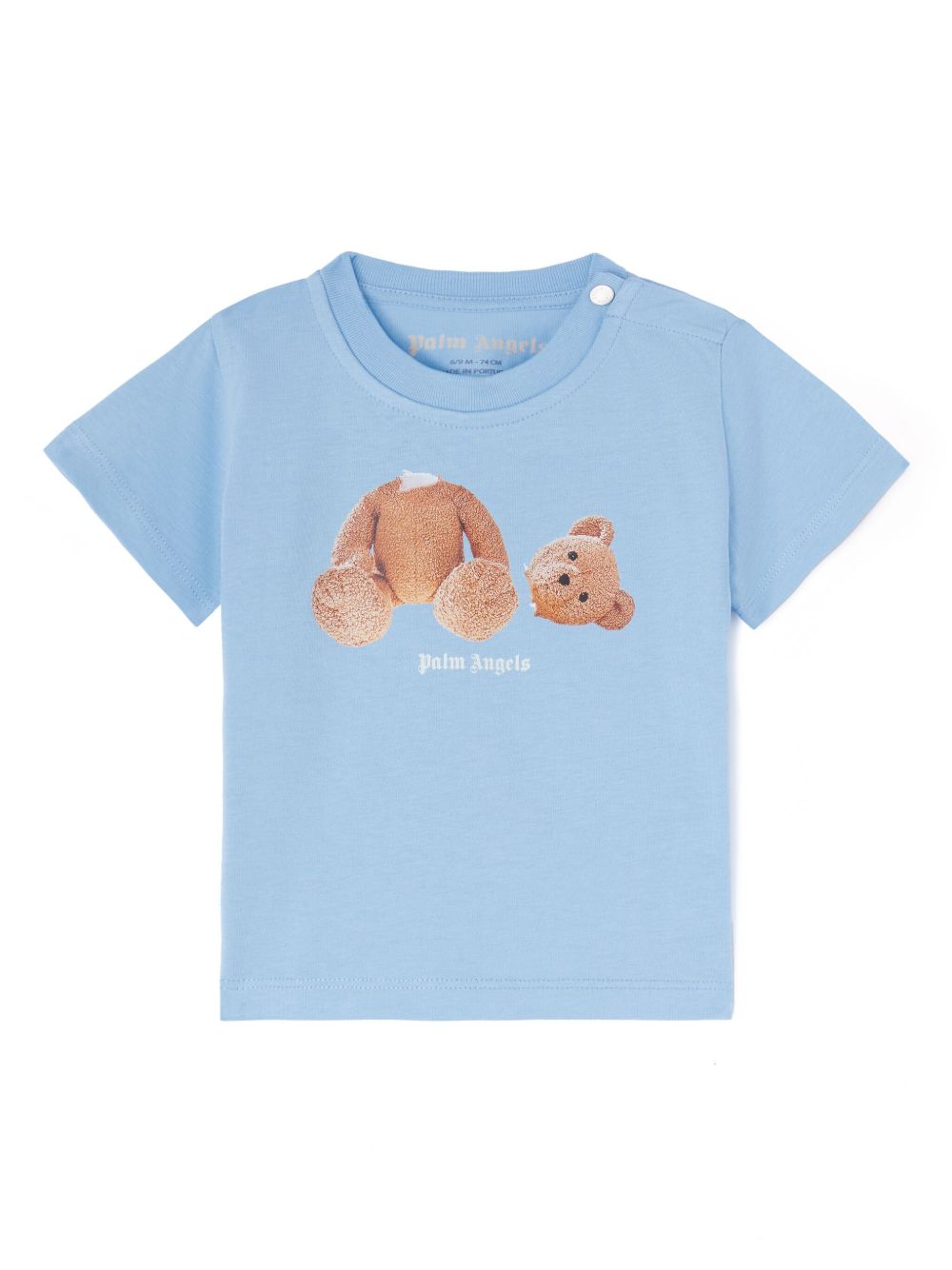 Palm Angels Kids 小熊印花T恤 - 蓝色