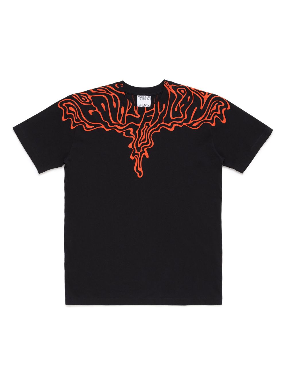 Marcelo Burlon County Of Milan Kids Fluid Wings 棉T恤 - 黑色