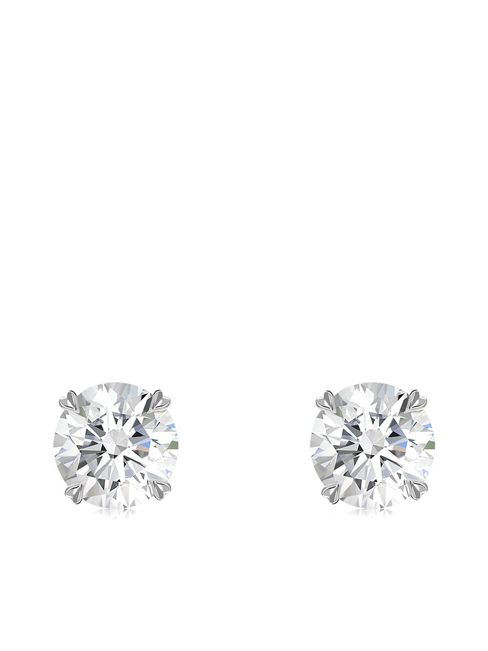 Pragnell Windsor 18K白金钻石耳钉 - 银色