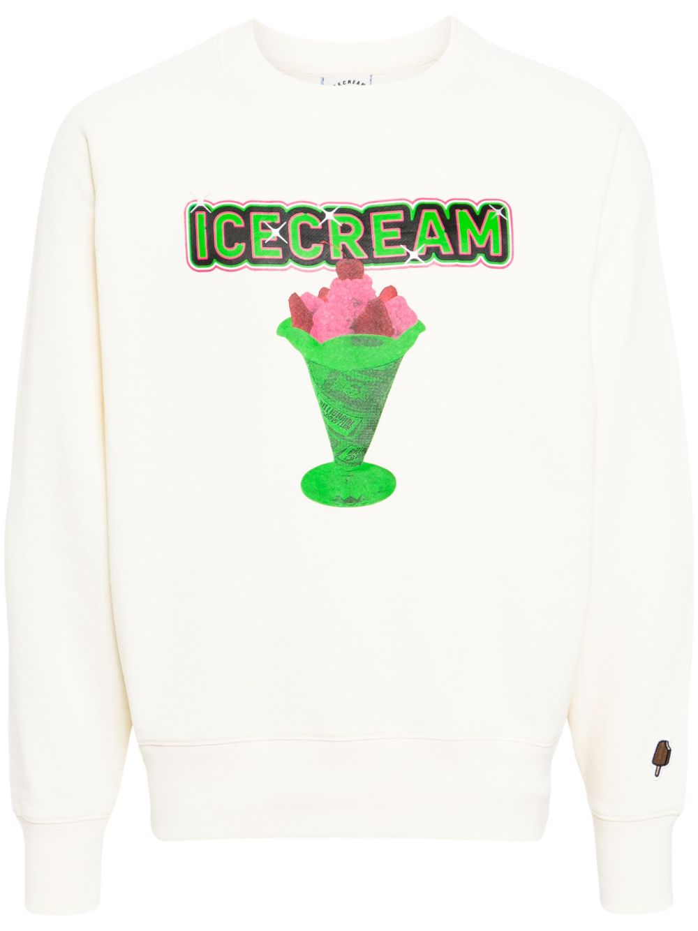 ICECREAM logo印花棉卫衣 - 中性色
