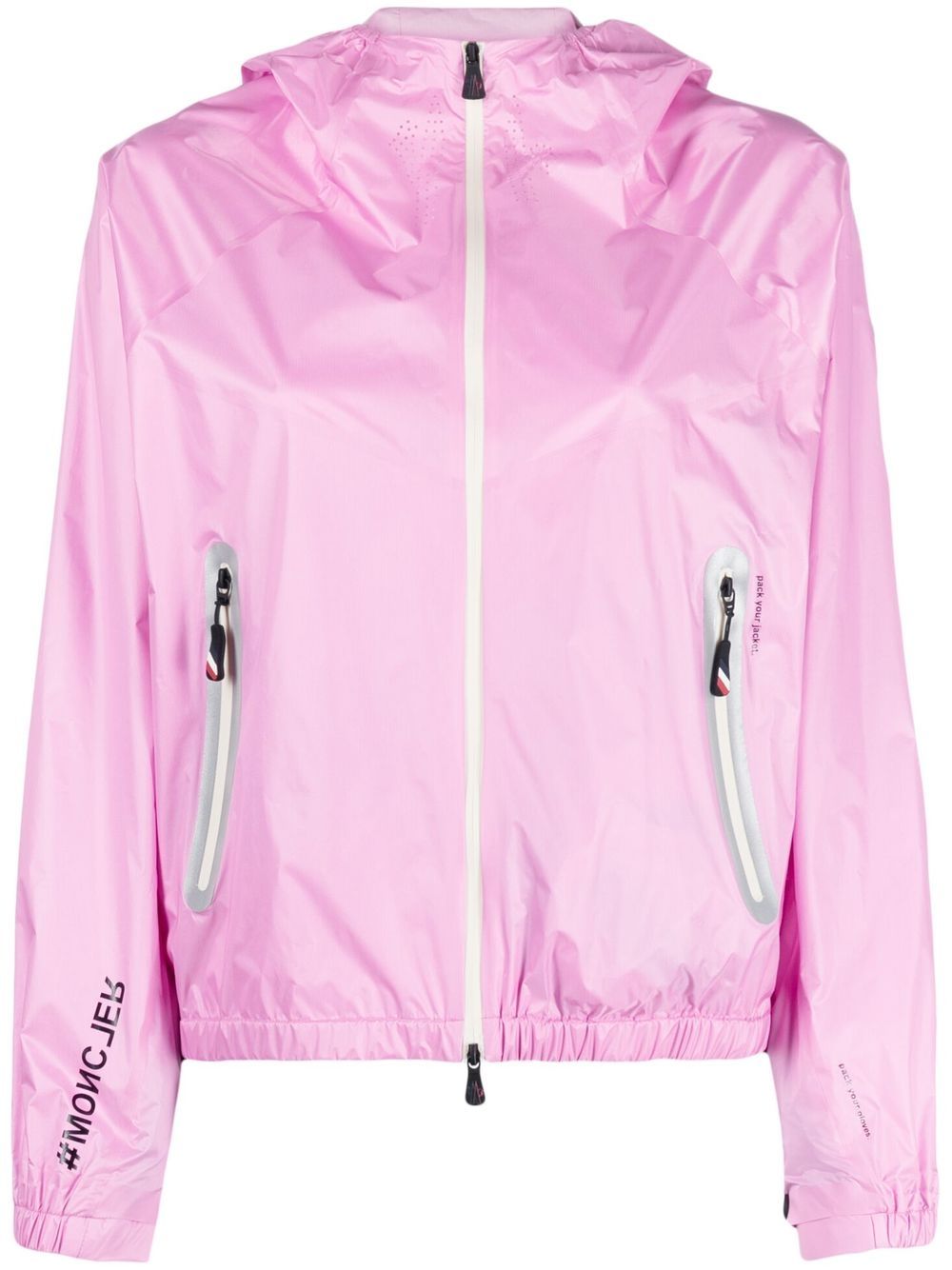Moncler Grenoble Crozat 连帽防风衣 - 粉色