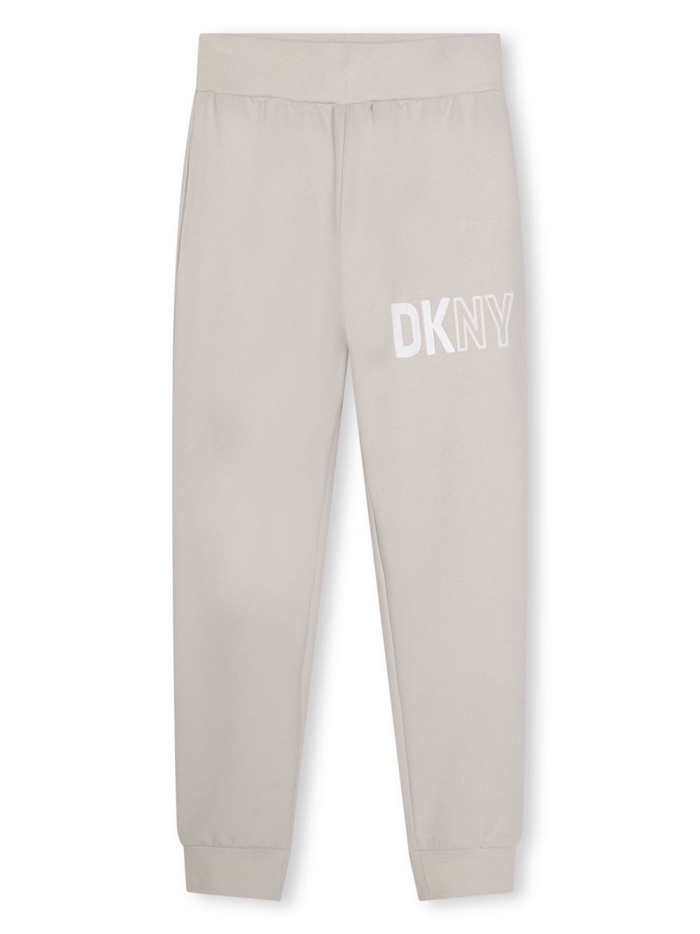 Dkny Kids logo印花平纹针织运动裤 - 中性色
