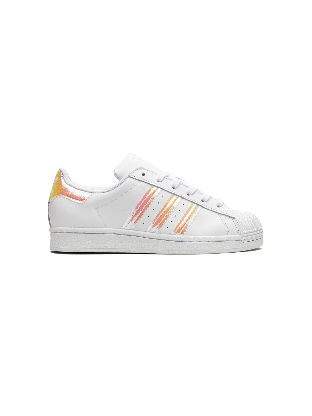 adidas Kids Superstar Iridescent 运动鞋 - 白色