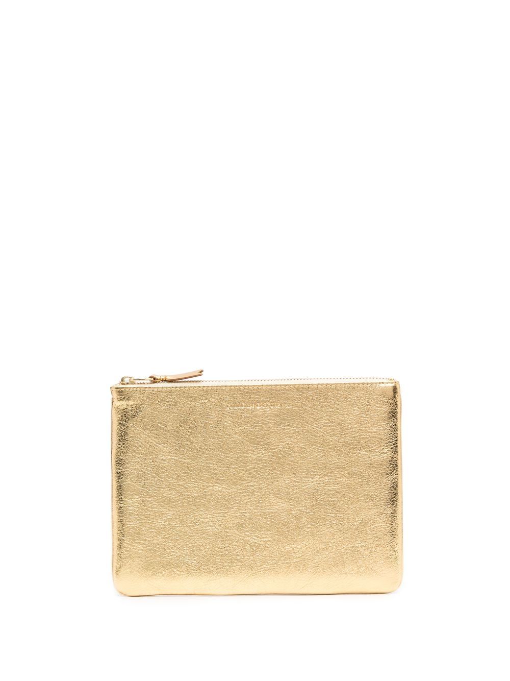 Comme Des Garçons Wallet logo压纹小袋 - 金色