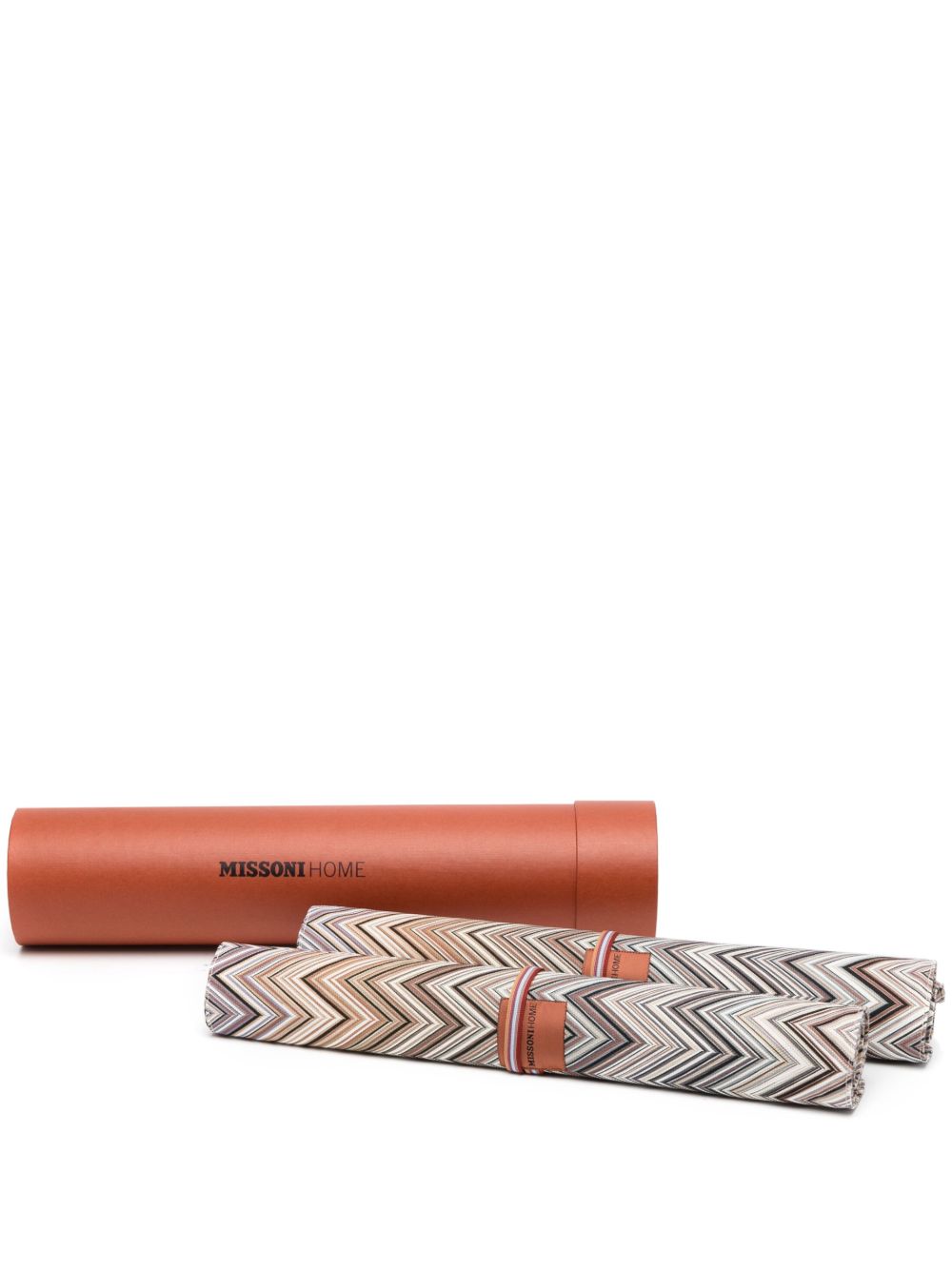 Missoni Home Z字形图案餐垫（两件装） - 中性色