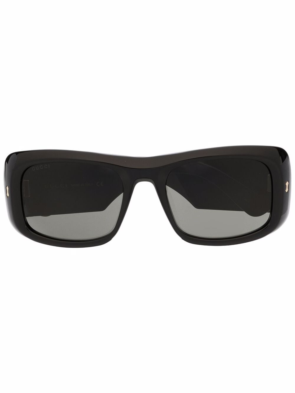 Gucci Eyewear 方框太阳眼镜 - 黑色