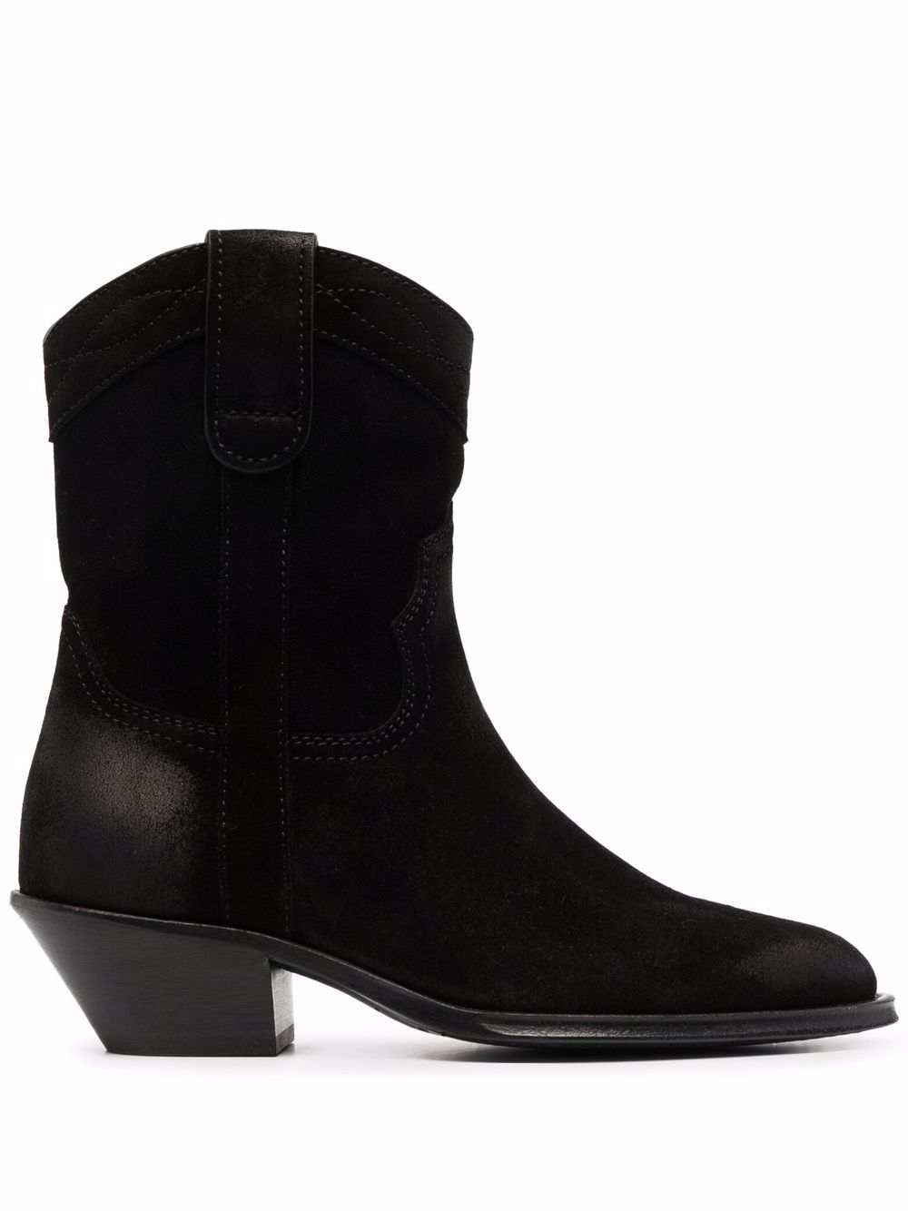 Saint Laurent Eastwood 低跟及踝靴 - 黑色