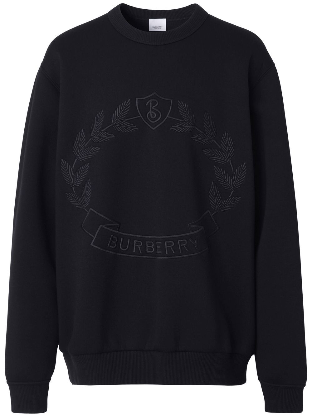 Burberry Oak Leaf 刺绣卫衣 - 黑色